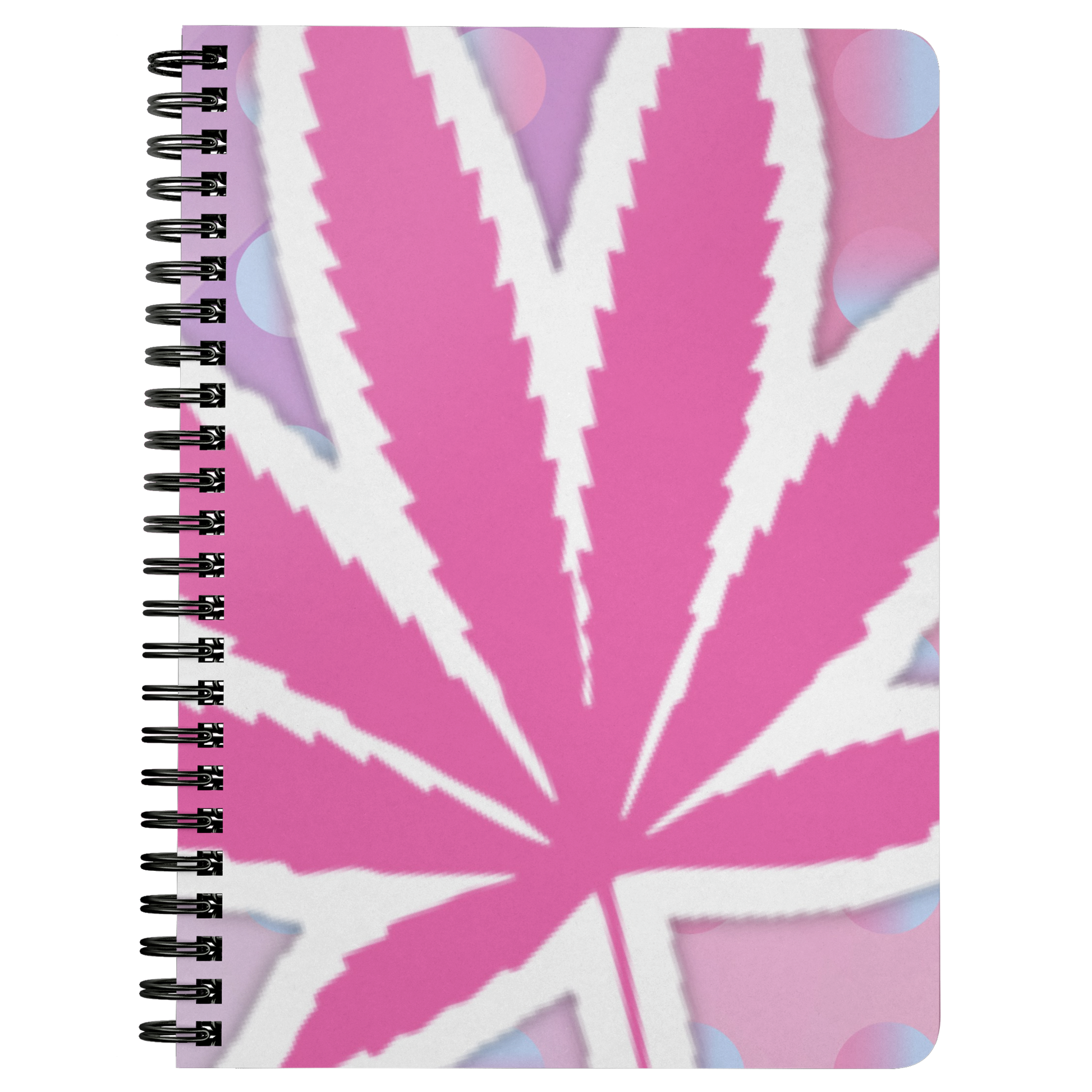 Pretty in Pink Pot Leaf Sprialbound Notebook - Gracious Concepts
