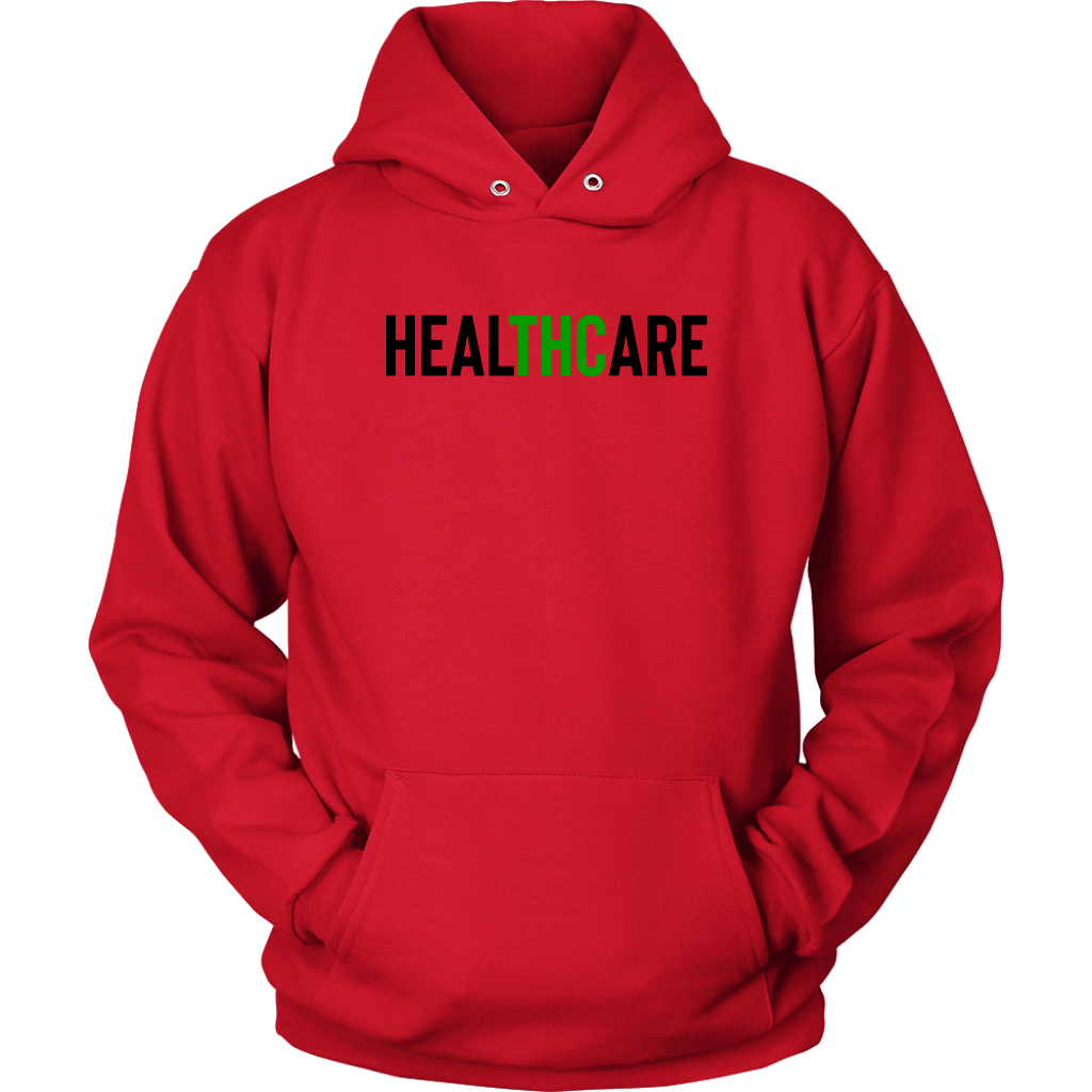 THC Stoner HealTHCare Hoodie, Stoner Apparel, Unisex Cannabis Hoodie - Gracious Concepts
