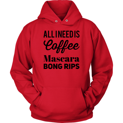 Stoner Girl Apparel: All I Need is Coffee, Mascara, Bong Rips - Gracious Concepts