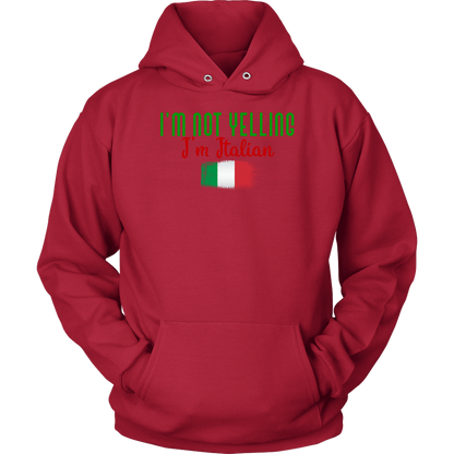 I’M Not Yelling I’m Italian Hoodie - Gracious Concepts