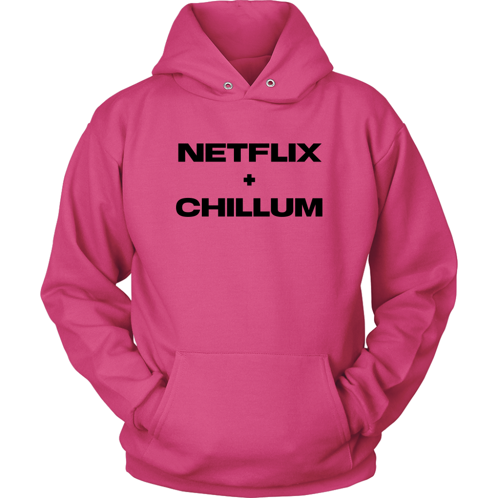 Stoner Hoodie: Netflix & Chillum Funny Unisex Weed Inspired Hoodie - Gracious Concepts