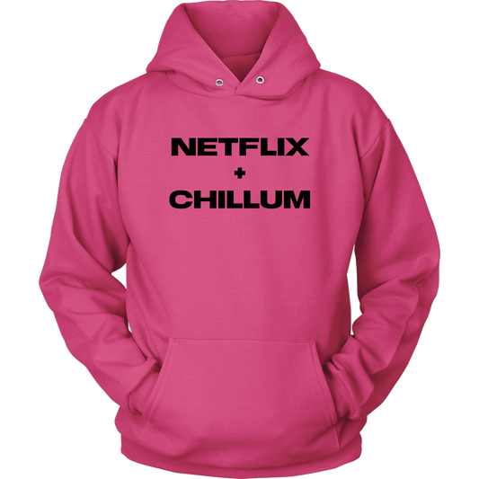 Stoner Hoodie: Netflix & Chillum Funny Unisex Weed Inspired Hoodie - Gracious Concepts