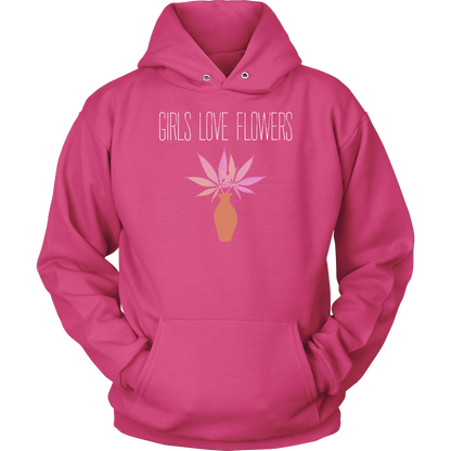 Girls Love Flowers Hoodie - Gracious Concepts