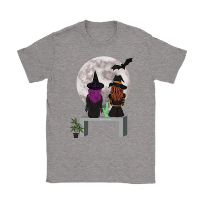 Stoner Girl Hoodie: Witch Besties & Bong Rips by Moonlight
