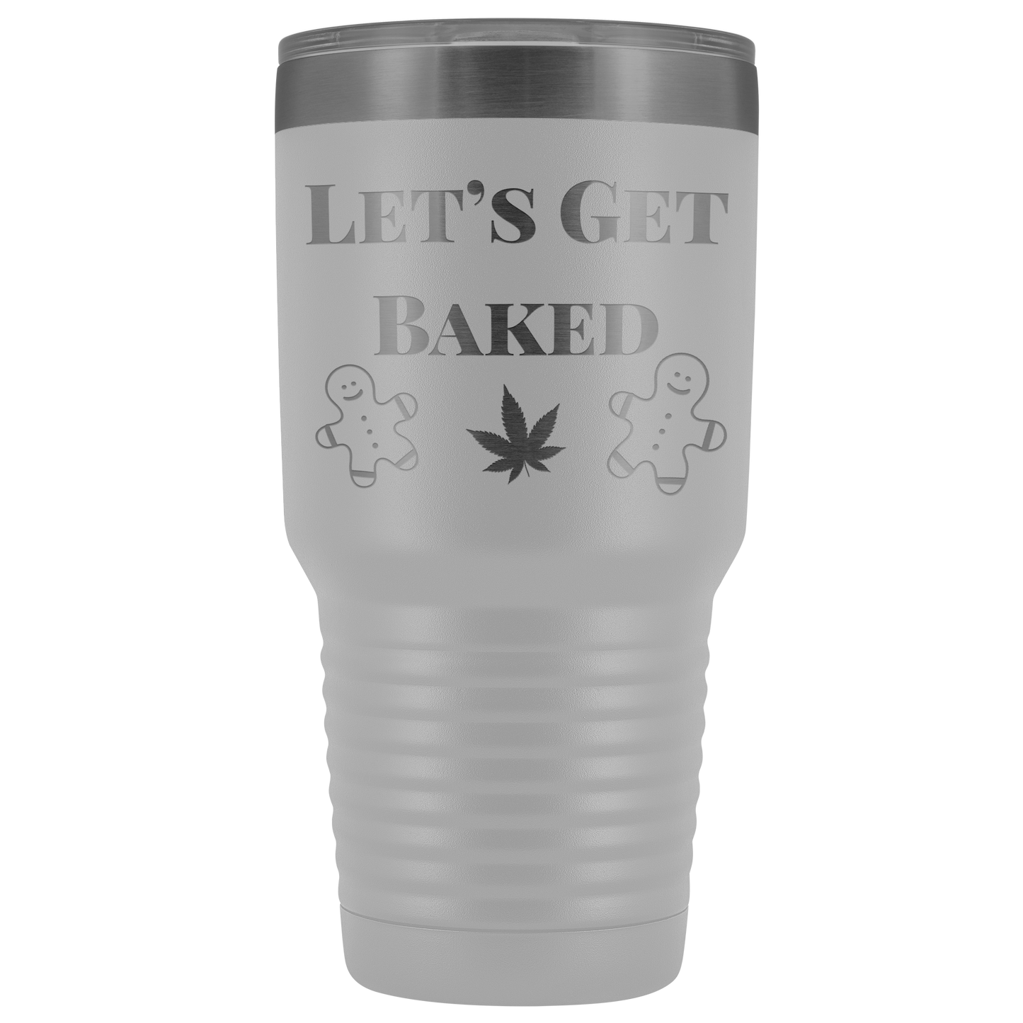 Stoner Christmas: Let’s Get Baked Tumbler, Cannabis Themed Gifts - Gracious Concepts