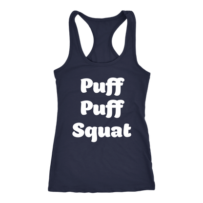 Puff Puff Squat Racerback Tank - Gracious Concepts