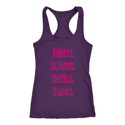 Joints, Blunts, Etc. Racerback Tank - Gracious Concepts
