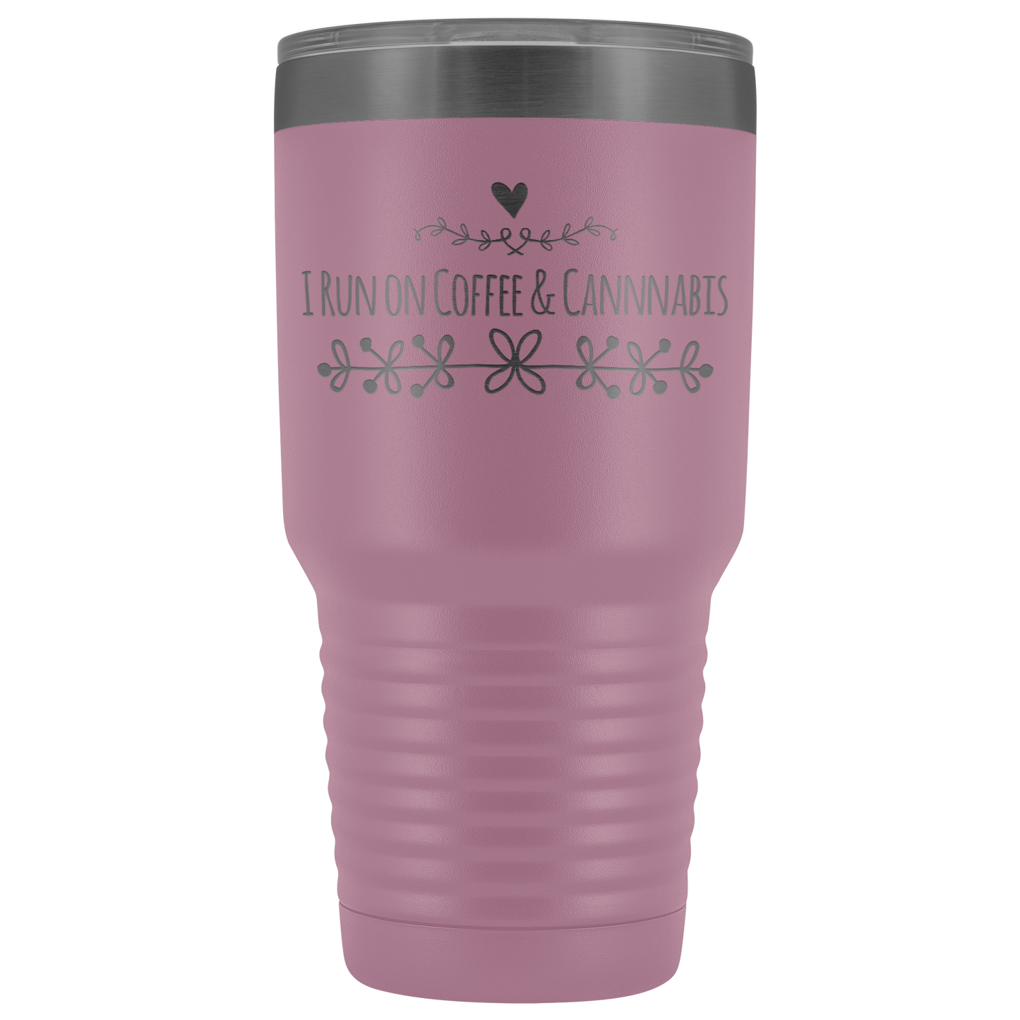 I Run On Coffee & Cannabis Travel Mug, Stoner Coffee Mug, Cannabis Mug - Gracious Concepts