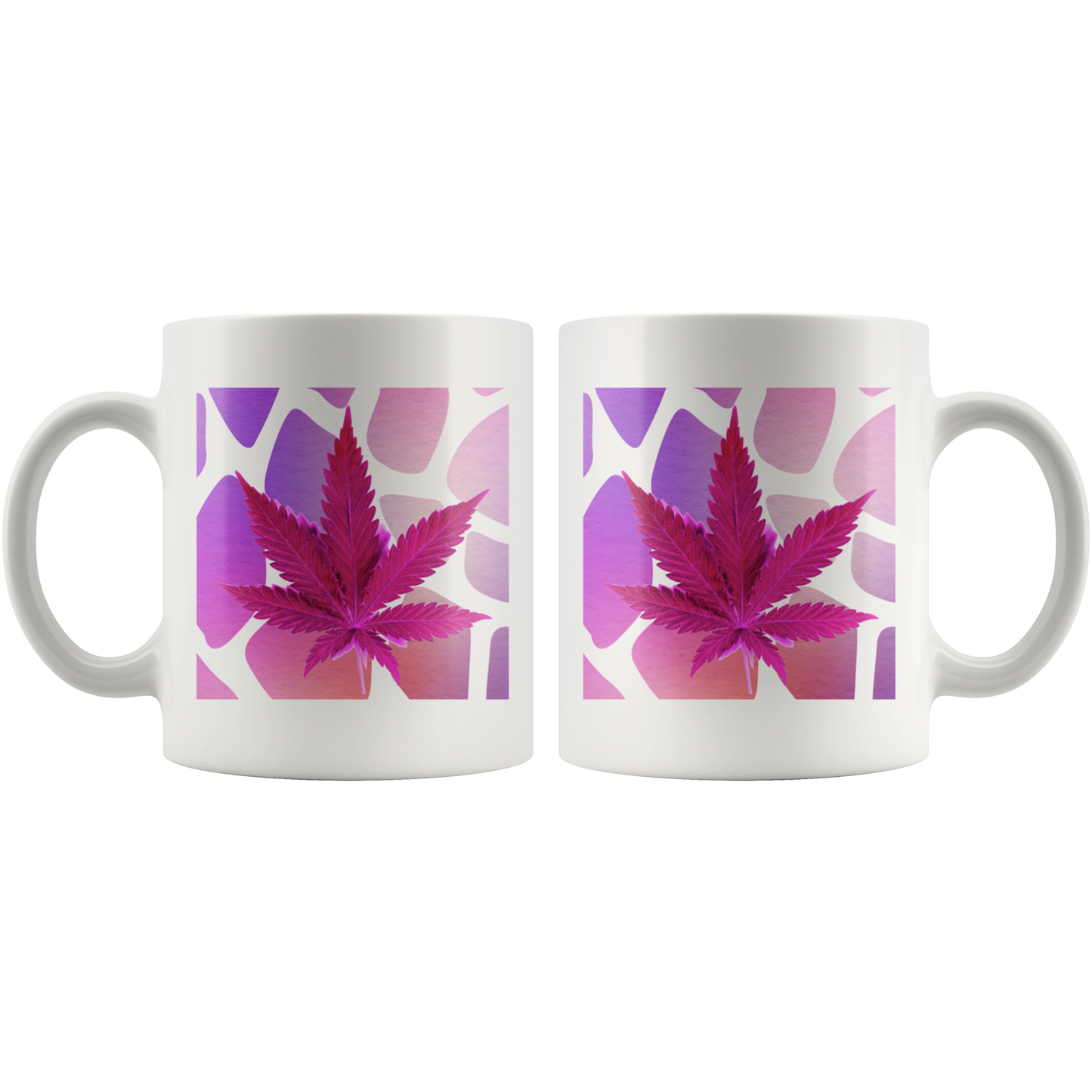 Stoner Girl Mug: Pink Pot Leaf - Gracious Concepts