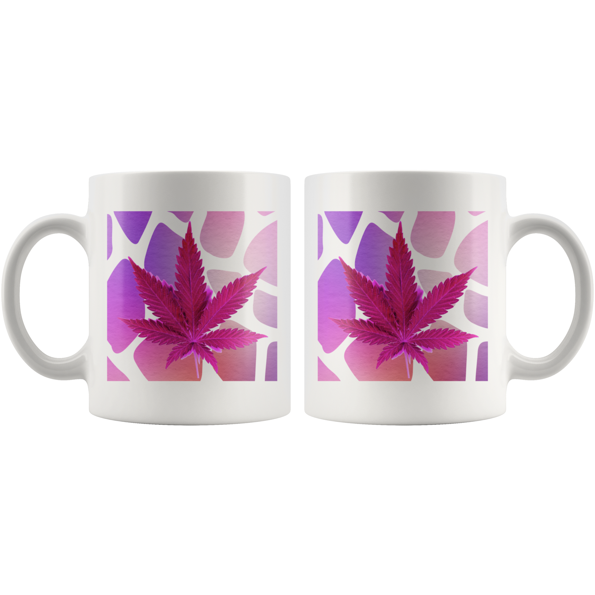 Stoner Girl Mug: Pink Pot Leaf - Gracious Concepts