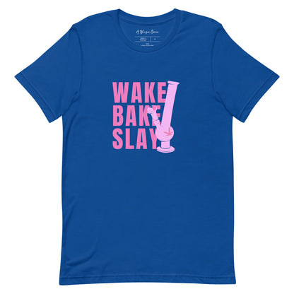 Wake Bake Slay Pink Bong T-shirt
