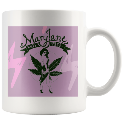Cannabis Mug: Mary Jane Coffee Mug, Stoner Girl Coffee Mug - Gracious Concepts
