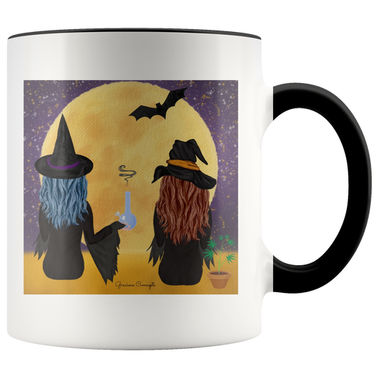 Stoner Halloween Mug: Bong Hits By Moonlight