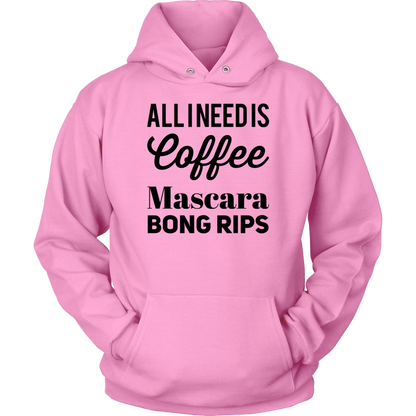 Stoner Girl Apparel: All I Need is Coffee, Mascara, Bong Rips - Gracious Concepts