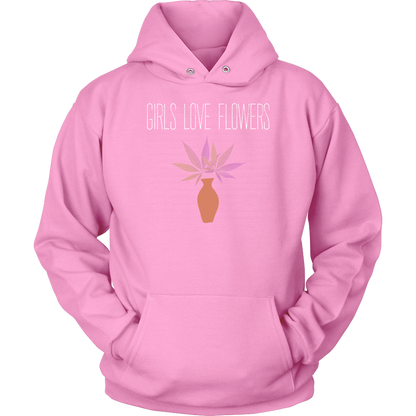 Girls Love Flowers Hoodie - Gracious Concepts
