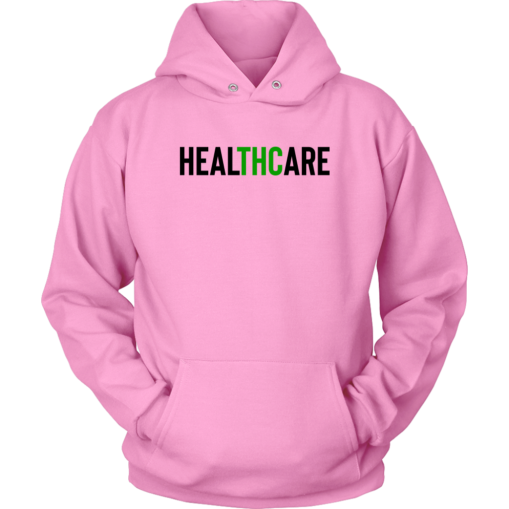THC Stoner HealTHCare Hoodie, Stoner Apparel, Unisex Cannabis Hoodie - Gracious Concepts