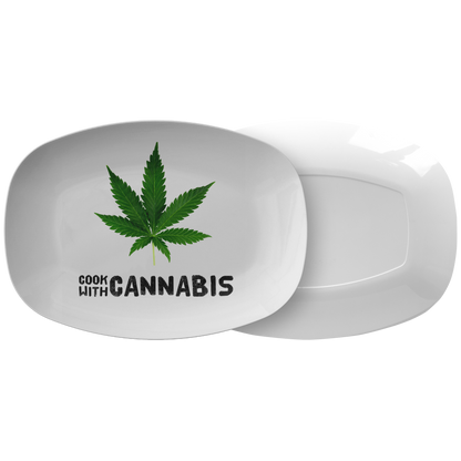 Cook With Cannabis Serving Platter - Gracious Concepts